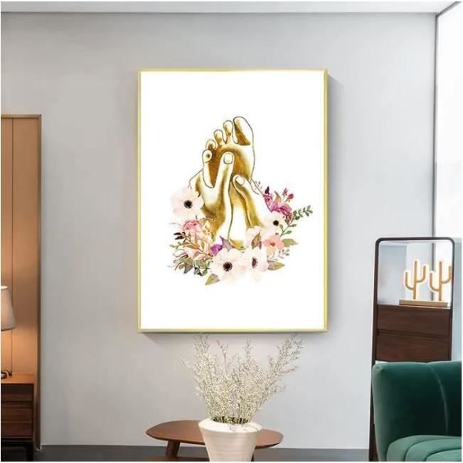 Affiche De Réflexologie Plantaire - 40x30 Cm - Décoration Murale éducative Pour Massage, Salle De Classe Ou Décoration D'intérieur