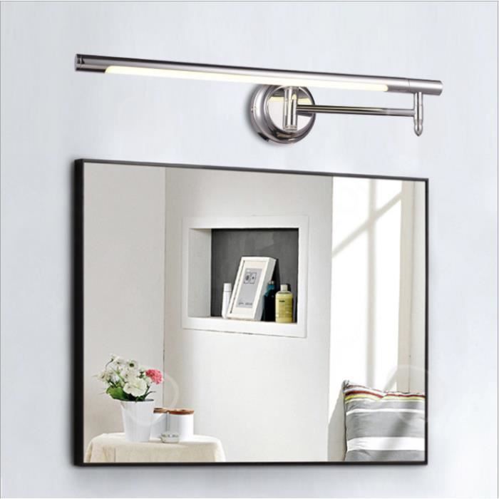 CONFO® Miroir à LED éclairage avant étanche et anti-buée éclairage miroir  réglage extensible armoire miroir de salle de bain latéral - Cdiscount  Maison
