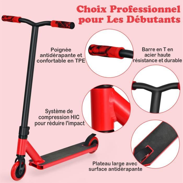 Trottinette pour enfants de 3 à 12 ans avec trottinette à pédales Trottinette pour enfants de 3 à 12 ans avec trottinette à pédales
