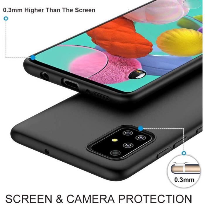 Coque et 2 films pour Samsung Galaxy A71 (4G) - Coque Souple