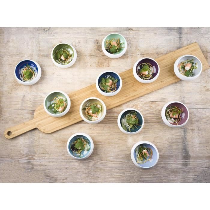 Cosy Trendy - Quartz Amuse Plat de Service Compartimenté Crème Moucheté