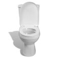 vidaXL Toilette avec réservoir Blanc 240549-3