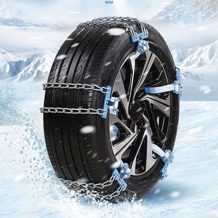 Chaînes neige,Chaîne de neige universelle pour pneus de voiture, roues  antidérapantes, réglables, sécurité, Double - Type S - Cdiscount Auto