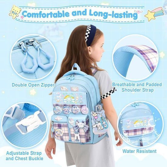 Kalavika Sac à Dos Fille Cartable École Primaire étanche Sacs Scolaires