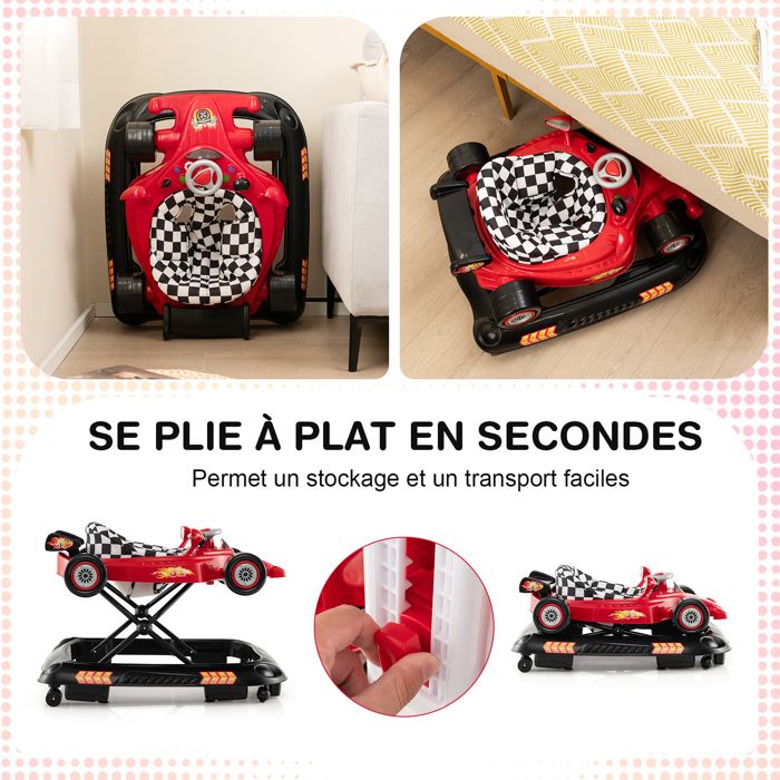 3 en 1 Cheval à Bascule Enfant Convertible avec Porteur Planche Équilibre, Forme d'avion, pour Bébé 1 Ans+ | Leroy Merlin