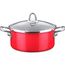 GSW Gourmet 434409/ carr/é Cocotte Induction avec Couvercle en Verre 28/ x 28/ x 7,5/ cm