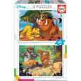 Puzzle Disney Animaux - EDUCA - 2x20 pièces - Pour enfants dès 3 ans-0