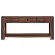 Magnifique Vidaxl Table Basse Bois Massif Vintage 88 X 50 X 38 Cm