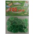 Sachet de 100 pions magnétiques de loto Vert-0