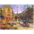 Puzzle Adulte Paris D Antan Avec La Tour Eiffel - 1500 Pieces - Ravensburger Collection Ville Et Monuments Francais - Vintage - No-0