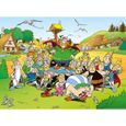 Puzzle enfant Le village Asterix 500 Pieces Collection BD Chien Idefix Les Romains Obelix Cleopatre Druide-0