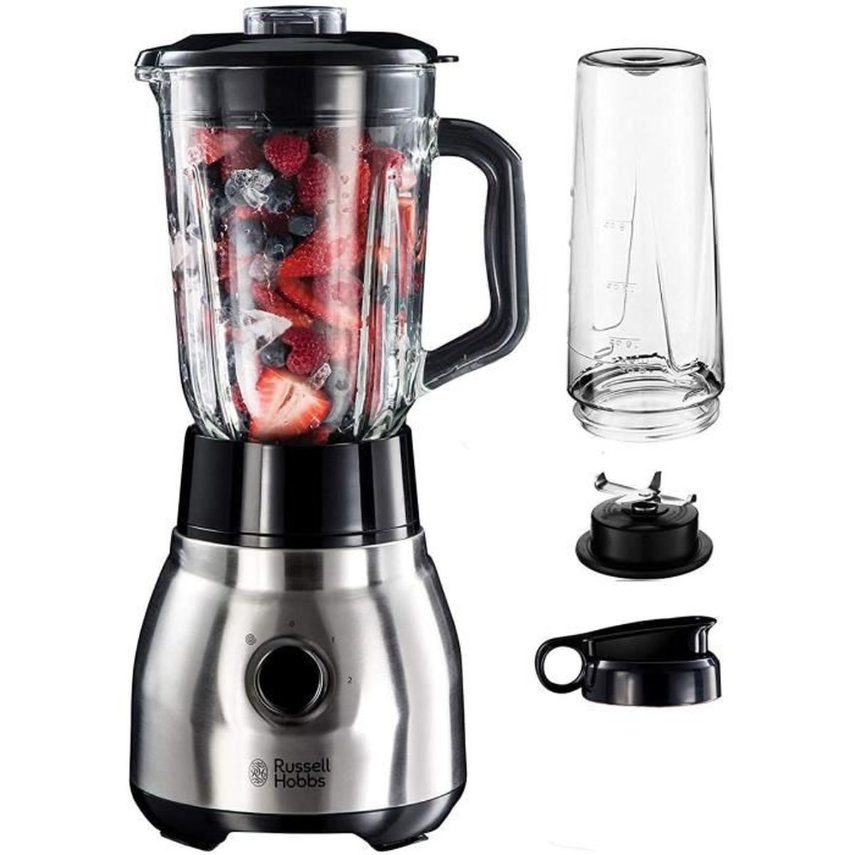 Russell Hobbs Blender Mixeur Electrique 1,5L, Puissant 600W et Blender