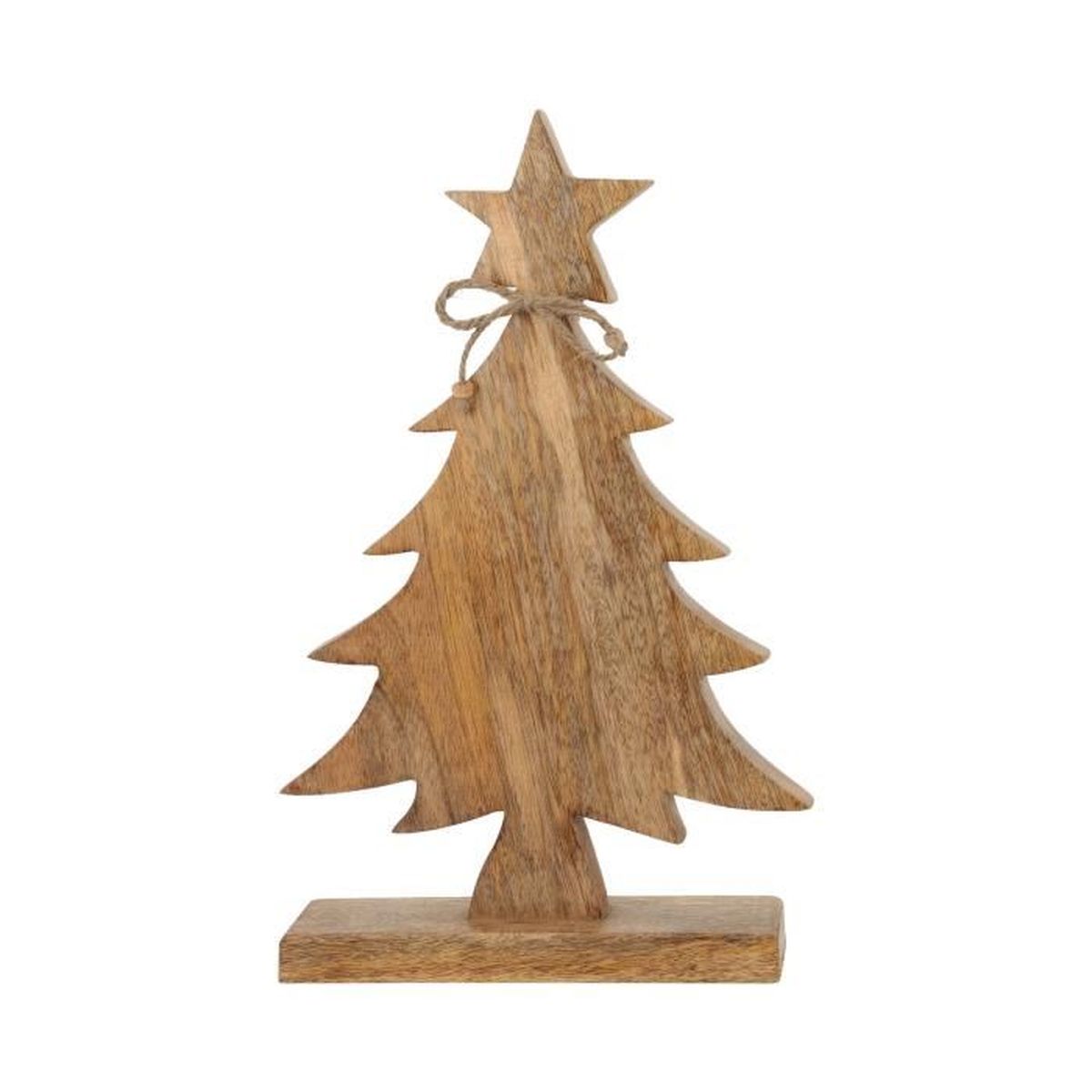 Rebecca Mobili Petit Sapin de Noël en Bois Décoration de Table avec