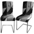 DRMKER Lot de 4 Housse de Chaise Salle à Manger Extensible Amovible Lavable Couverture de Chaise Décor Hôtel Cuisine
