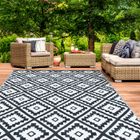 IDMARKET ID MARKET - tapis exterieur BAHAMAS noir 160x260 cm