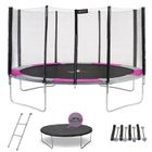 Kangui - Trampoline rond Ø430cm avec filet, échelle, bâche et kit d'ancrage - RALLI 430