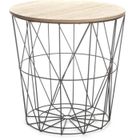 ATMOSPHERA CRÉATEUR D'INTÉRIEUR Table d'Appoint Design "Kumi" 41cm Noir