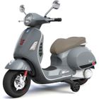 MGM Porteur électrique Vespa pour enfant avec MP3/USB/SD - Gris