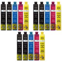 Cartouches d'encre compatibles pour Epson - Go Inks - T1816 + T1811 / 18XL - Noir / Cyan / Magenta / Jaune
