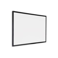Tableau blanc avec cadre noir - magnétique - 60 x 90 cm