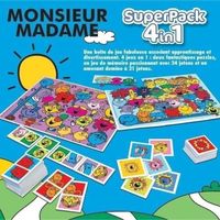 2 jeux éducatifs basiques et 2 puzzles - EDUCA - Educa® Superpack Monsieur Madame