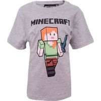 T-shirt à manches courtes pour enfants Minecraft Alex en coton