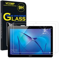 VCOMP - Pour Huawei MediaPad T3 10 (9.6") - Lot Pack de 2 Films de protection d'écran Verre Trempé