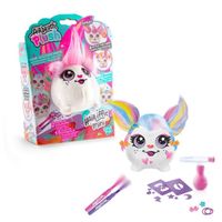 Canal Toys - Airbrush Plush - Peluche Squishy Hair'iffic a coiffer et décorer avec spray électronique, feutres, -AIR 040- a