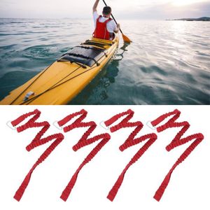 KAYAK Laisse de pagaie de kayak élastique en nylon anti-perte - ATYHAO - Rouge