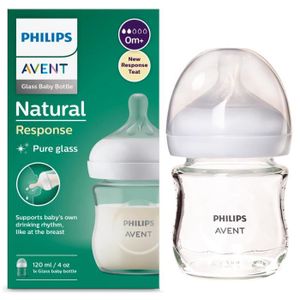 Biberon verre 240 ml Philips AVENT Natural sans BPA – transparent –  Marie-Sophie et Nicolas