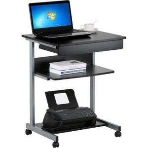 Homidec Bureau d'ordinateur avec bibliothèque, bureau d'étude PC Bureau  d'écriture pour la maison Travailler avec étagères de ra133 - Cdiscount  Maison