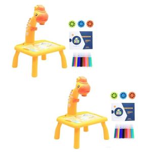 TABLE A DESSIN Dessin - Graphisme,Mini projecteur Led pour enfants,Table de dessin artistique,tableau de peinture,petit bureau - Type MINI Yx2