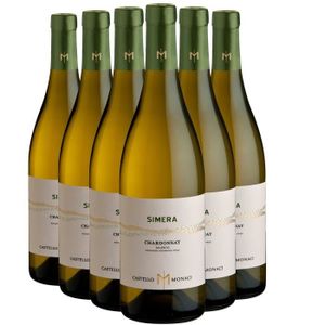 VIN BLANC Salento Simera Chardonnay Blanc 2022 - Lot de 6x75
