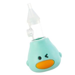 MOUCHE-BÉBÉ FYDUN aspirateur nasal pour bébé Aspirateur Nasal manuel pour bébé, en Silicone souple PP, empêche le puericulture soin Cyan clair