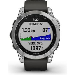 Montre connectée sport GARMIN Fenix 7 - Noire & Argent - Montre Connectée