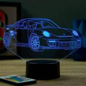 LAMPE A POSER Lampe illusion 3D Porsche 911 GT2 RS