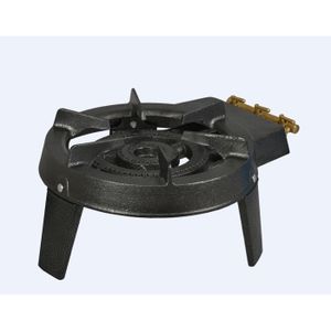 Réchaud Gaz Fonte 2 Brûleurs - Puissance 9.8kW - Détendeur Propane Inclus - PROWELTEK