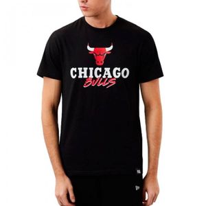 MAILLOT DE BASKET-BALL New Era - T-shirt NBA Script - Chicago Bulls (Noir