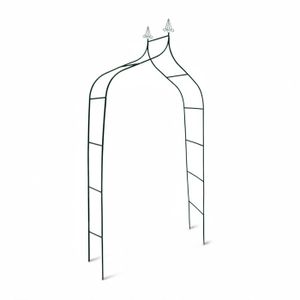 2x Obélisques De Jardin Pour Roses, Sur Pied, Tuteur Plantes Grimpantes Colonne Metal Hlp 192 X 35 X 35 Cm Vert 84658377