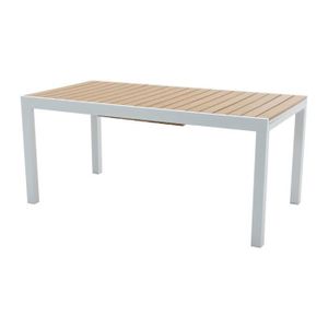 TABLE DE JARDIN  Table à manger de jardin extensible en aluminium e