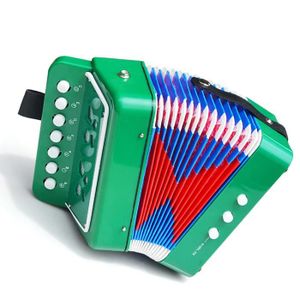 ACCORDÉON Vvikizy accordéon pour enfant Vvikizy Jouet accordéon Accordéon jouet enfants accordéon Instrument de informatique concertina Vert