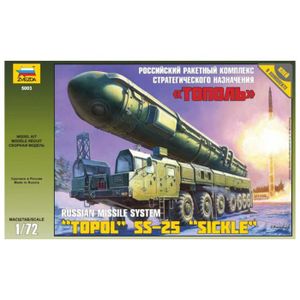 VOITURE À CONSTRUIRE Maquette 1/72 : Lance missiles Topol SS-25 - ZVEZD