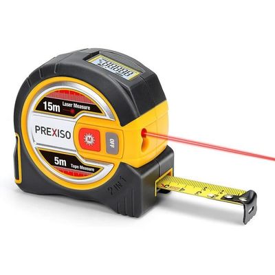 PRMES05X19DL40 Ribimex, un télémètre laser avec mètre ruban double lecture  pratique et robuste - Zone Outillage
