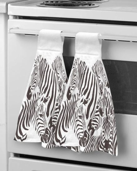 Pmoyh Cheval Coloré Essuie-Mains Lot De 1 Microfibre