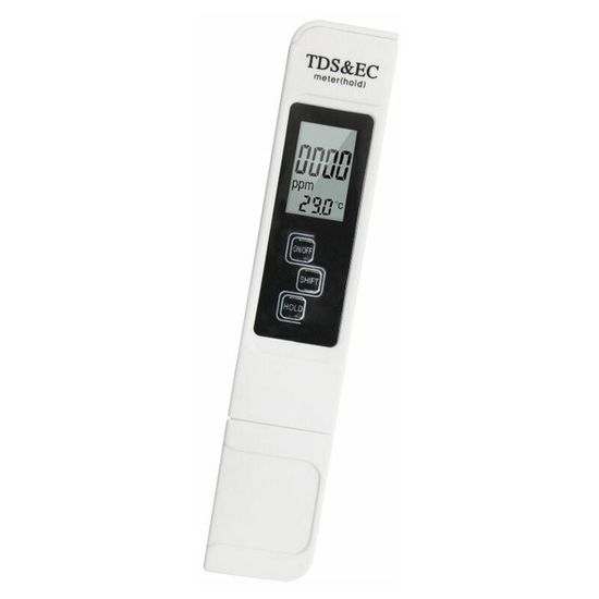 Testeur électronique Précision Testeur PH Et TDS 4 En 1 - Qualité Eau Piscine, Aquarium, Précision LCD Photometre Piscine