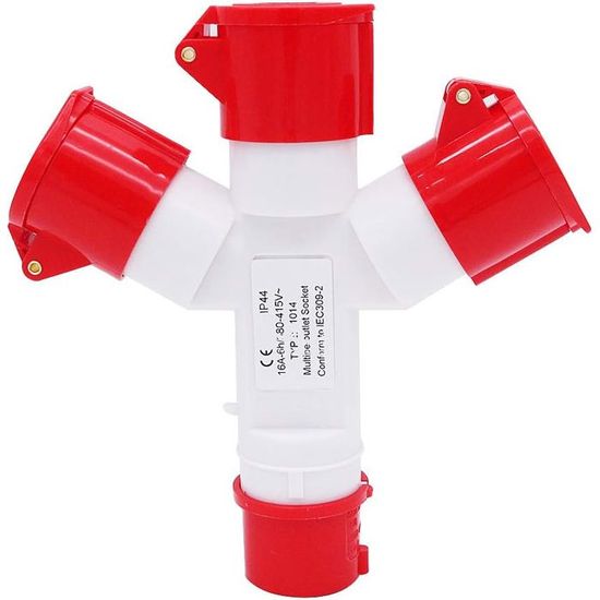 Prise industrielle multifonctionnelle 16 ampères 4P IP44 380V — free download