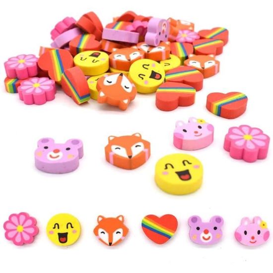 Gommes à crayon adorables Style dessin animé pour enfants, casse-croûte
