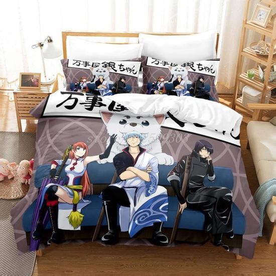 Housse De Couette 240x280cm Style Japonais - Imprimé 3D Réversible, Microfibre Douce, Set 3 Pièces - 10
