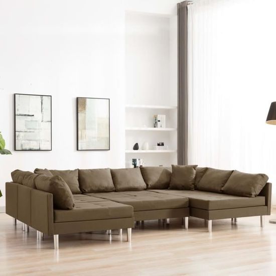 🍁7899Canapé sectionnel Canapé d'angle  293,5 x 187 x 57 cm (l x P x H)Banquette SOFA scandinave- canapé de relaxation Divan Confort