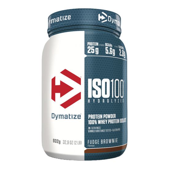 DYMATIZE ISO 100 Hydrolyzed 2 lb (900g) Fudge Brownie Cdiscount Sport